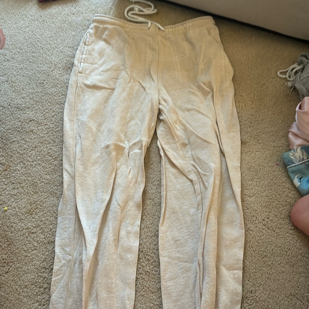 Worn down Beige Sweatpants
